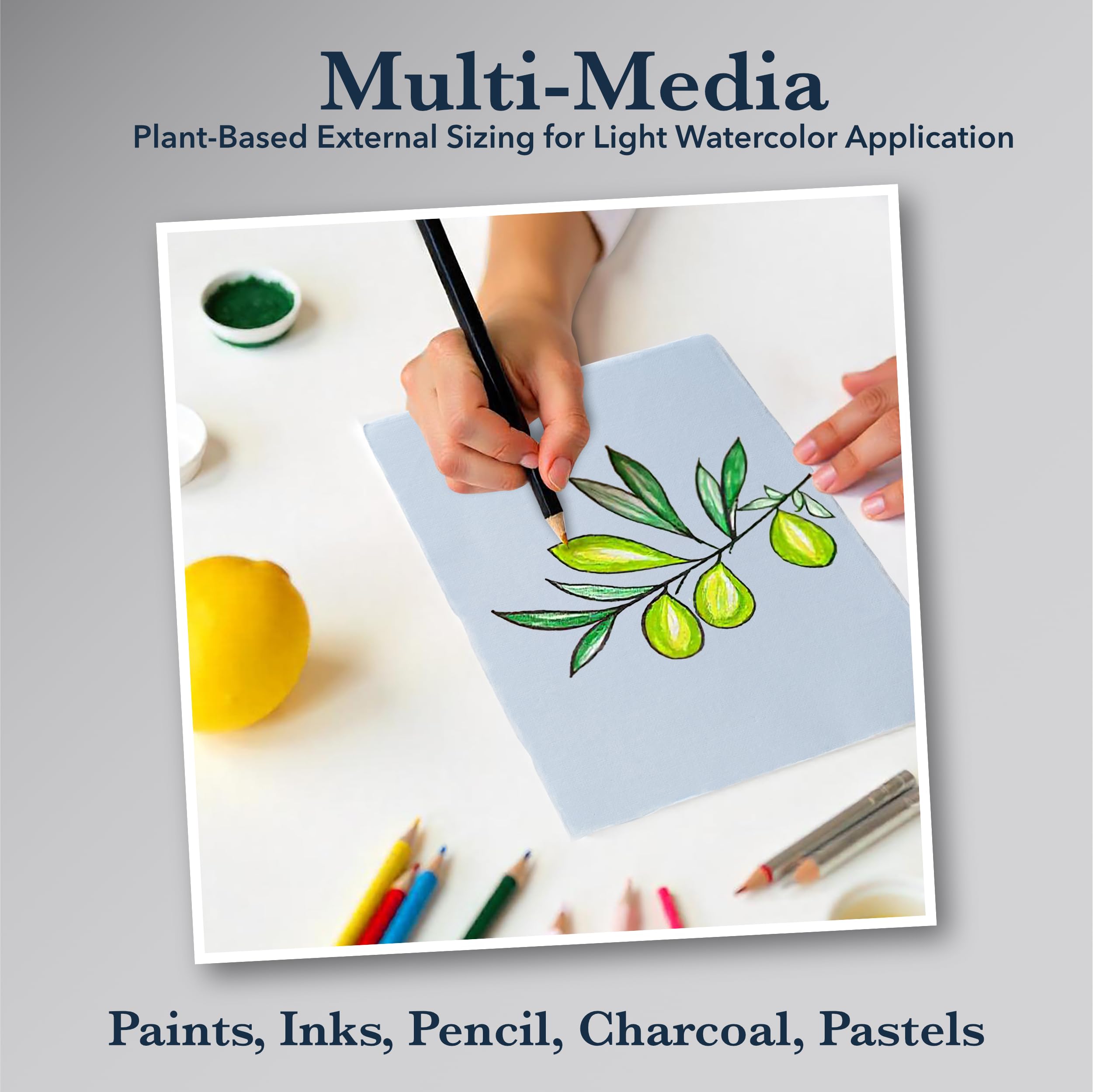 Amazon.com: Wanderings Blue A4 Handmade Paper with Deckled Edge